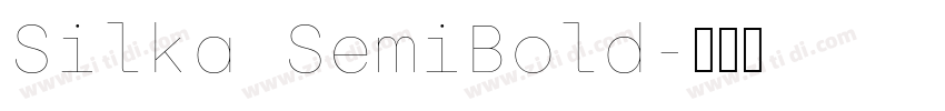 Silka SemiBold字体转换